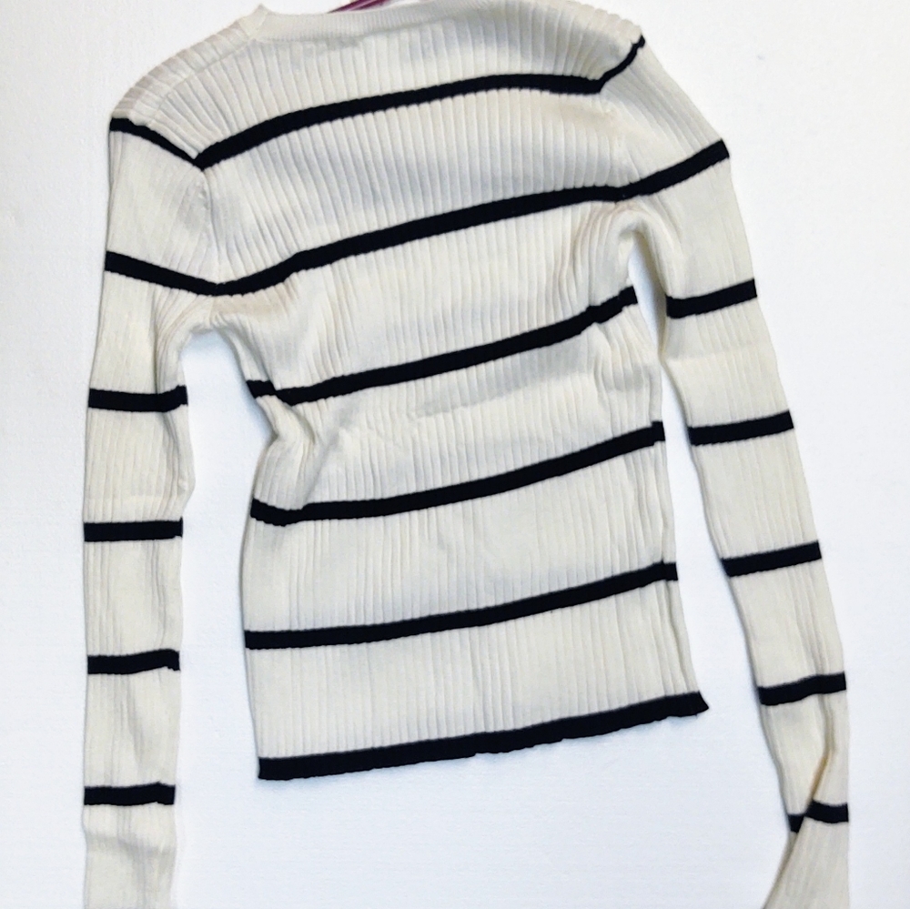 Germinate White Black Ribbed Sweaters Women Winter Tumblr Warm Slim Casual Cute